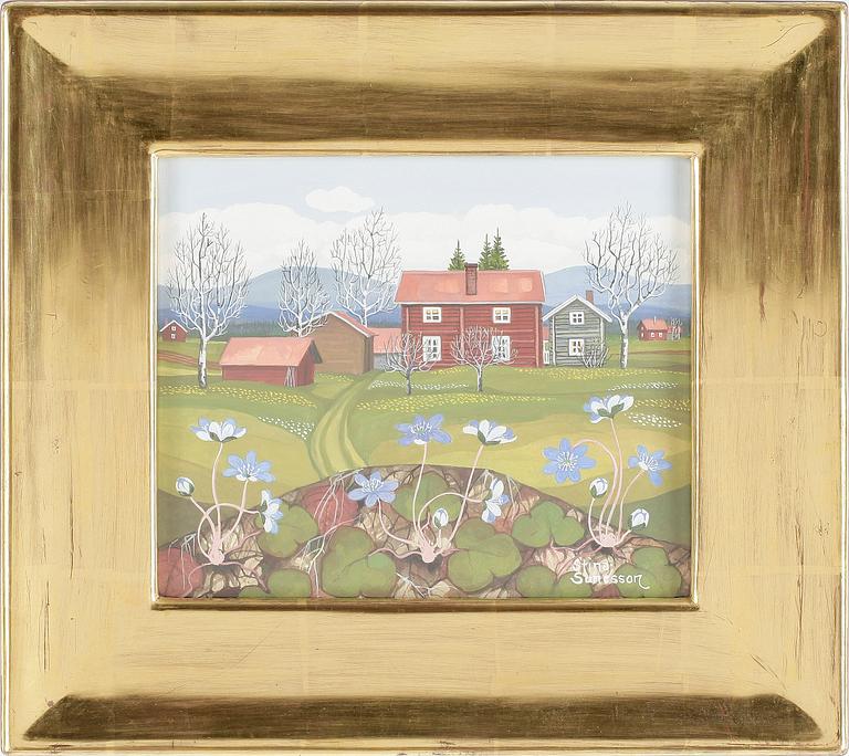 STINA SUNESSON, gouache, signerad.