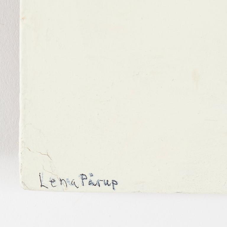 LENA PÅRUP, mixed media on panel signed.