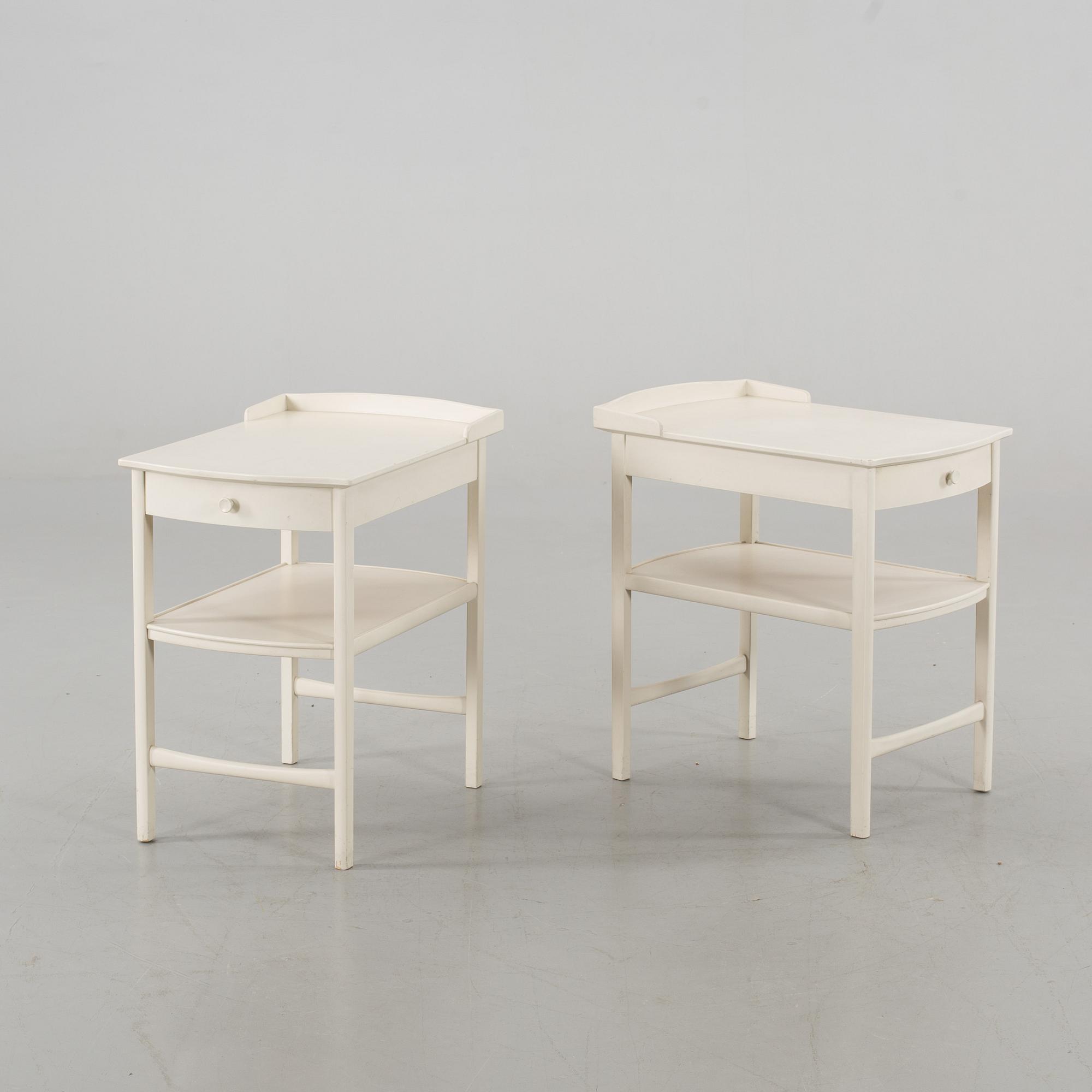 CARL MALMSTEN, sängbord, ett par, "Birgitta", Åfors Möbelfabrik.