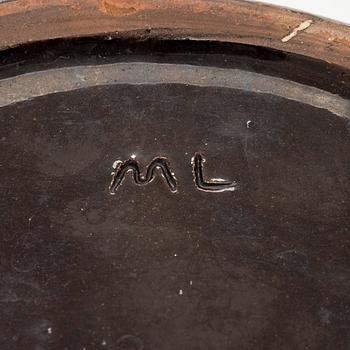 Marita Lybeck, A ceramic bowl, signed ML.