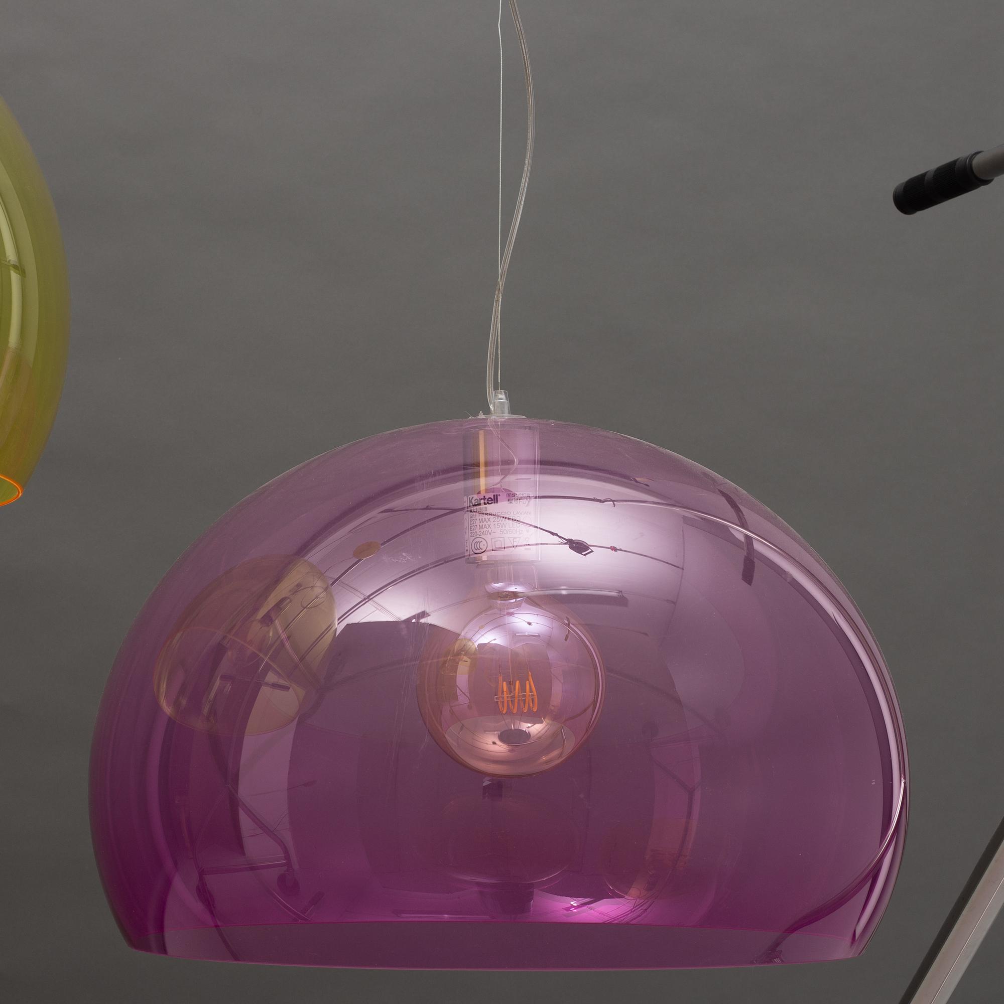 Ferruccio Laviani, ceiling lamps, 2 pcs, "Fl/y", Kartell.