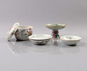 PARTI PORSLIN, 4 delar. Kina, 1800-tal.