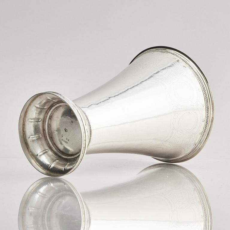 A Swedish silver beaker, mark of Simson Ryberg, Stockholm 1797.