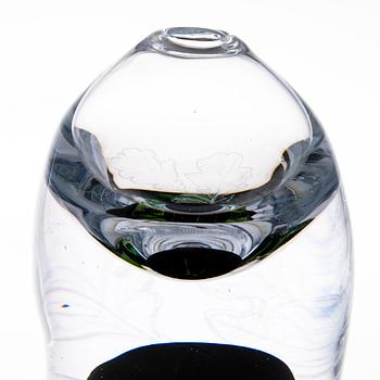 SINI MAJURI, a glass sculpture signed Sini Majuri 2018.