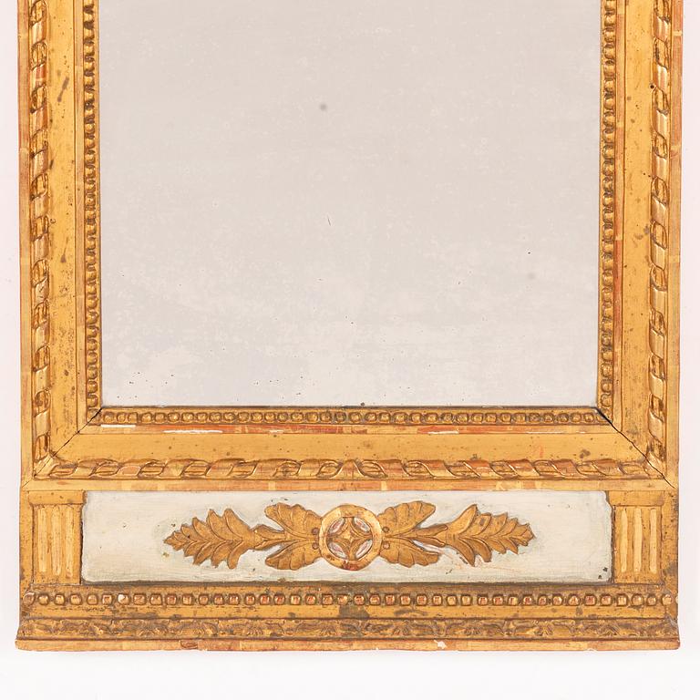 Mirror, late Gustavian, circa 1800.