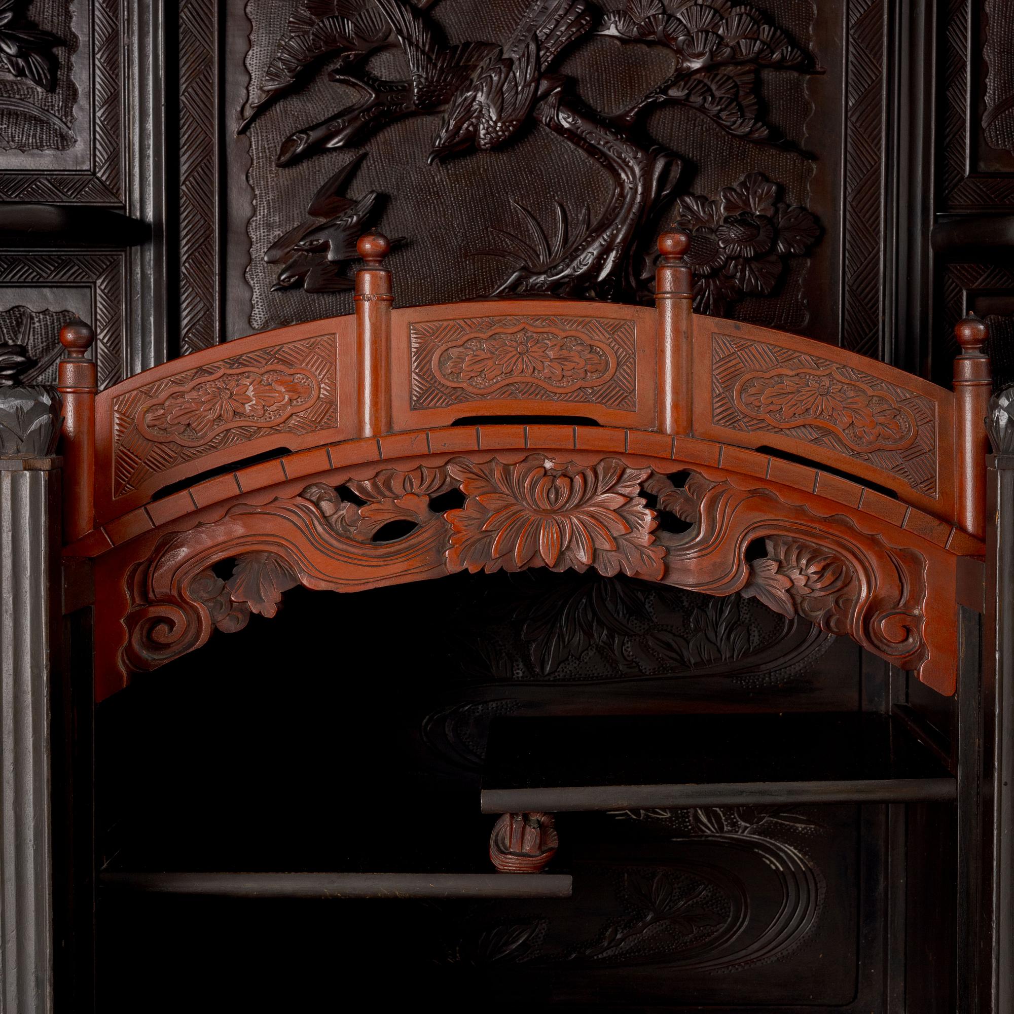 A Japanese wooden cabinet, first part of the 20th century.