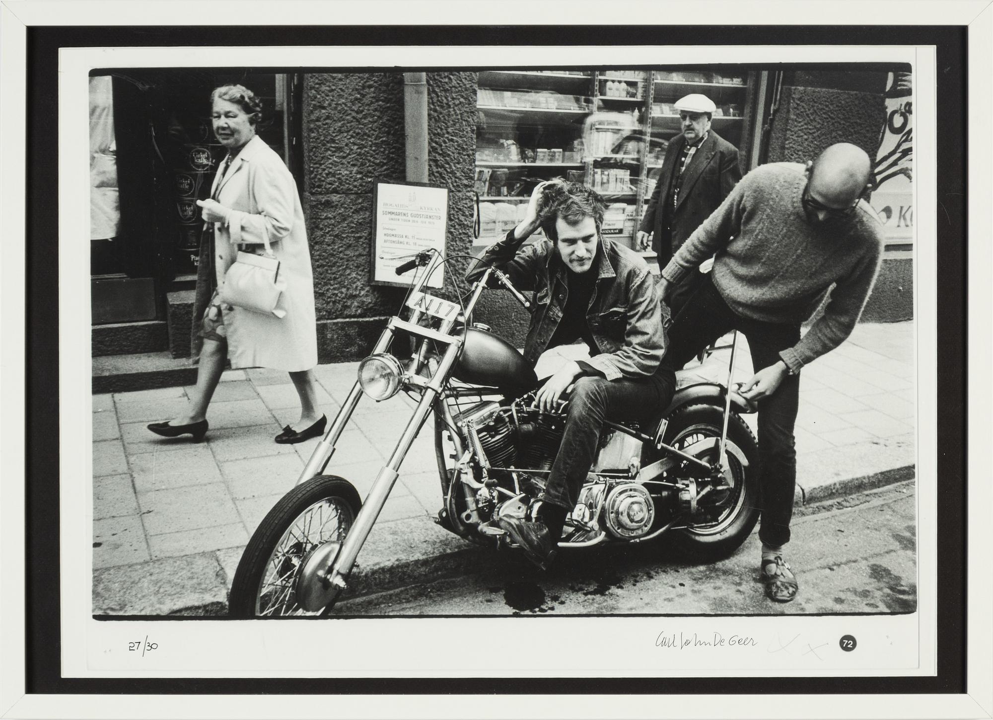 Carl Johan De Geer, photo, signed 27/30.