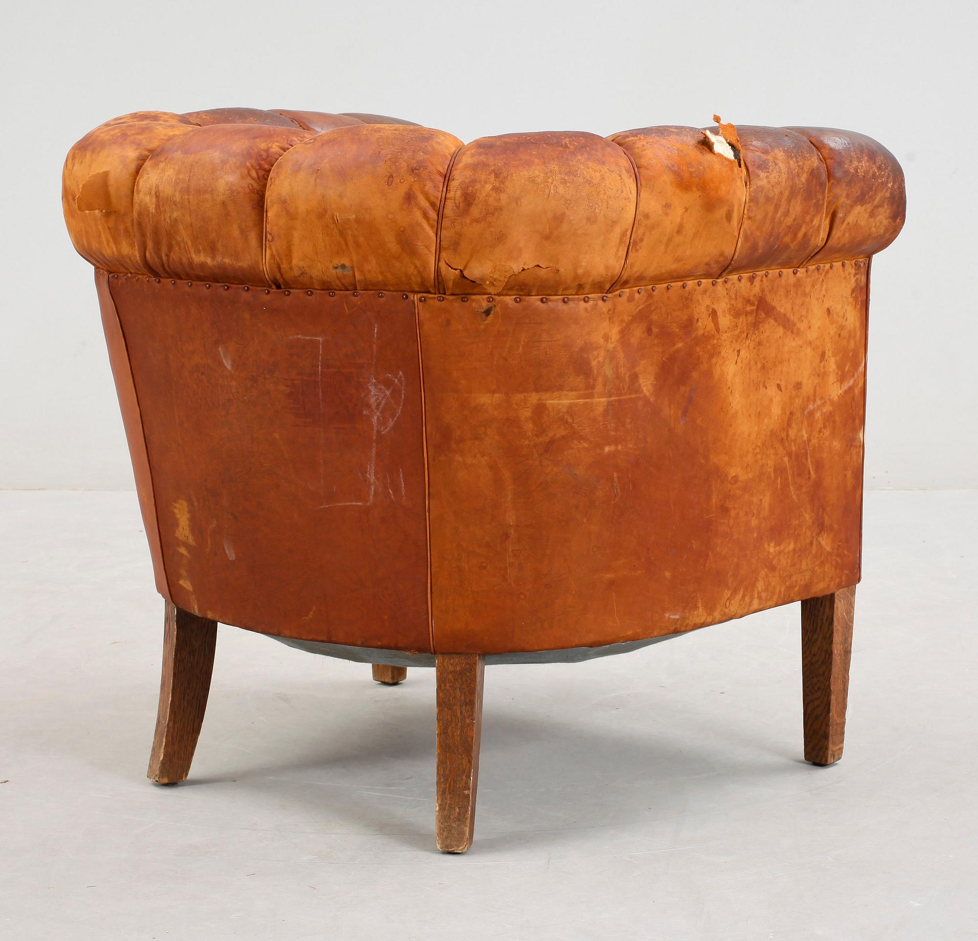 CLUBFÅTÖLJ, 1930/40-tal.