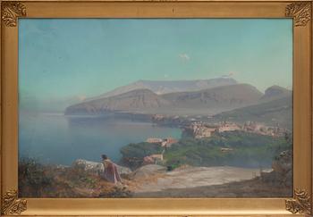 OKÄND KONSTNÄR, gouache, ej signerad. 1800-talets slut.