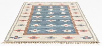 Anna-Greta Sjöqvist, a carpet, flat weave, ca 253 x 175 cm, signed AGS.