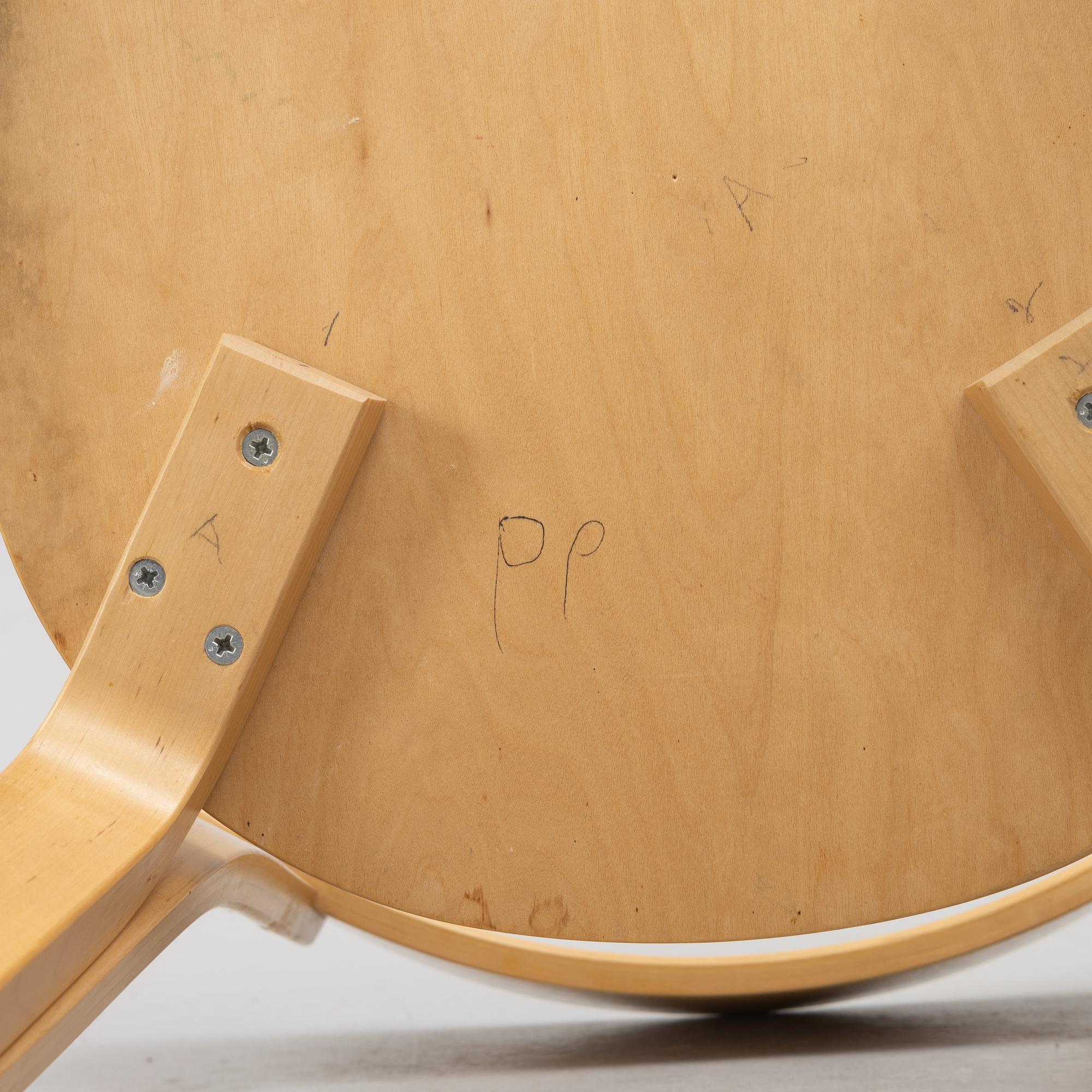 Alvar Aalto, a set of 4 model 69 chairs, Artek, Finland, second half of the 20th century.
