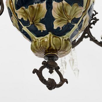 A paraffine lamp, late 19th Century.