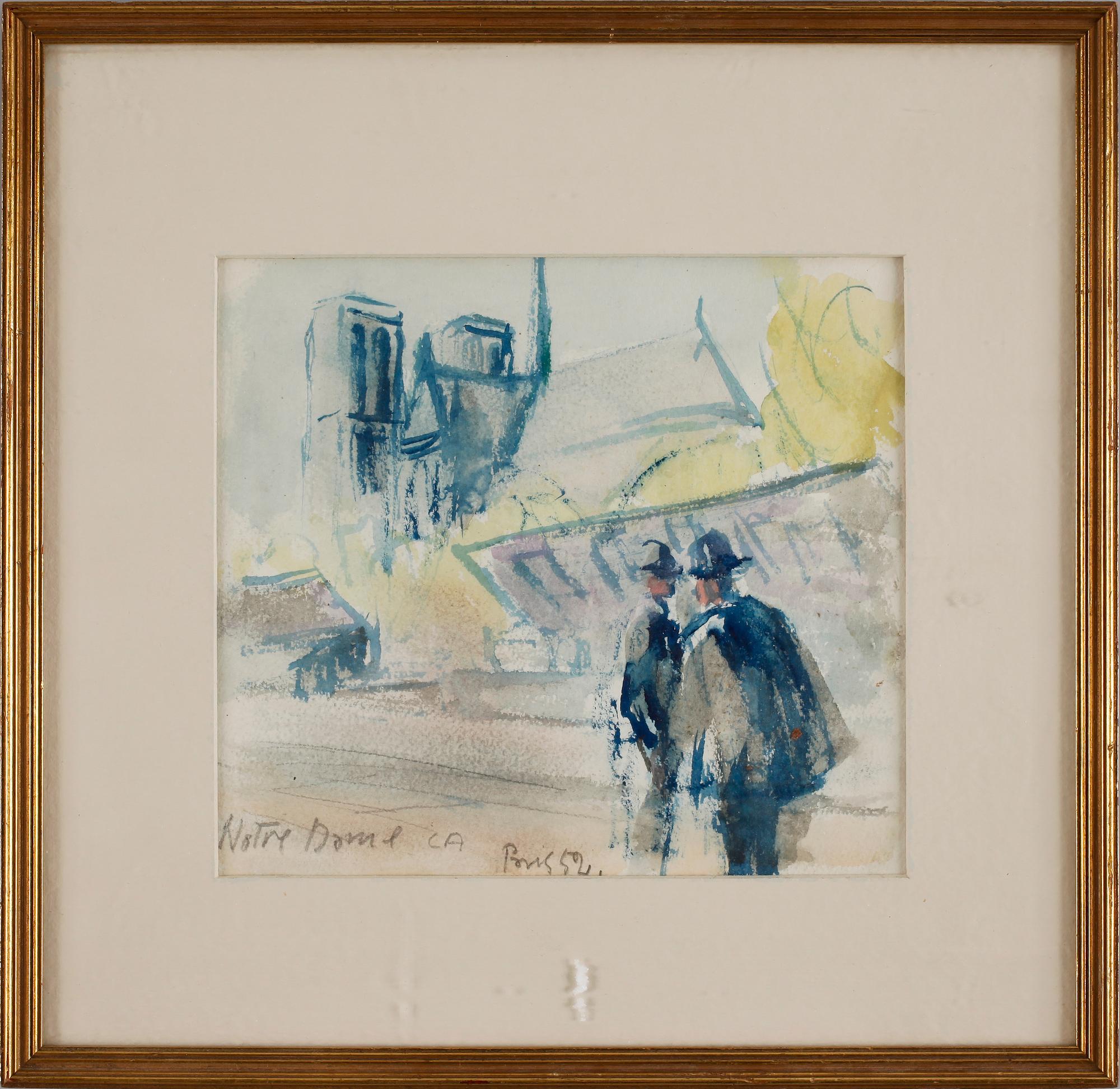 CUNO AMIET, akvarell, sign o dat Paris 59.