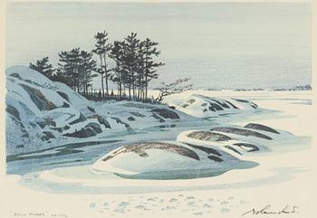 Roland Svensson, litograph in colours, signed, dated 1973.