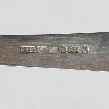 Bestickservis, 103 delar, silver, "Rosenholm", GAB, Stockholm, 1930/40-tal.