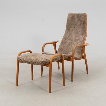 Yngve Ekström, armchair with footstool "Lamino", Swedese.