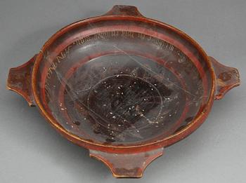 SNIBBBSKÅL, allmoge, daterad 1676.