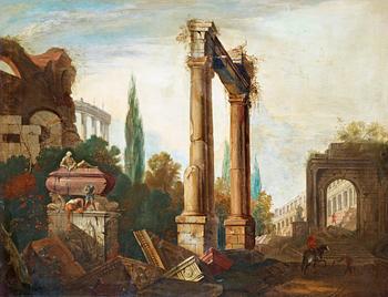 314. Marco Ricci In the manner of the artist, Landscape with ruins.