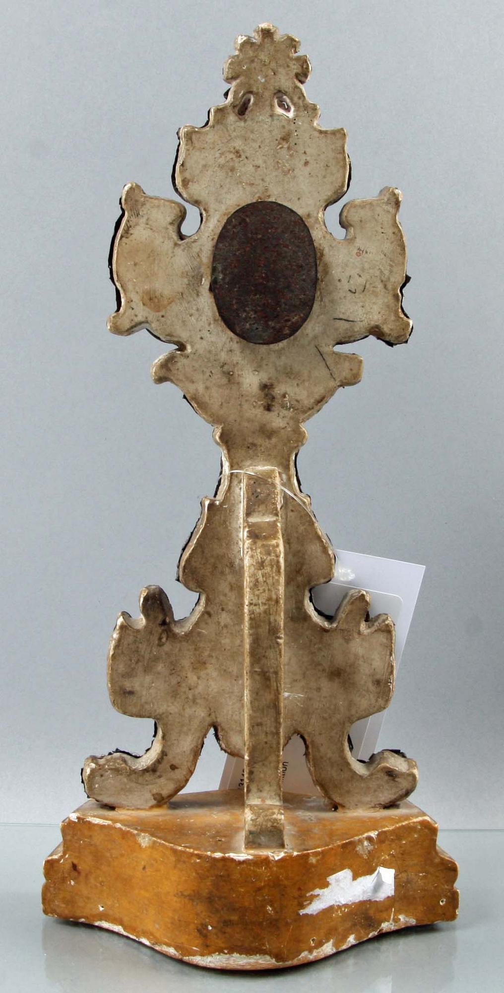 RELIK, silverplåt och trä, Frankrike 1700-tal.