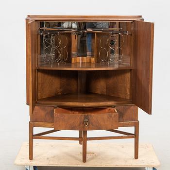 Georg Kofoed, corner bar cabinet 1960s Denmark.