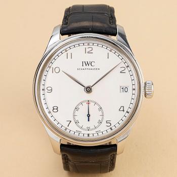 1129. IWC, Portugieser, Hand Wound Eight Days, ca 2014.