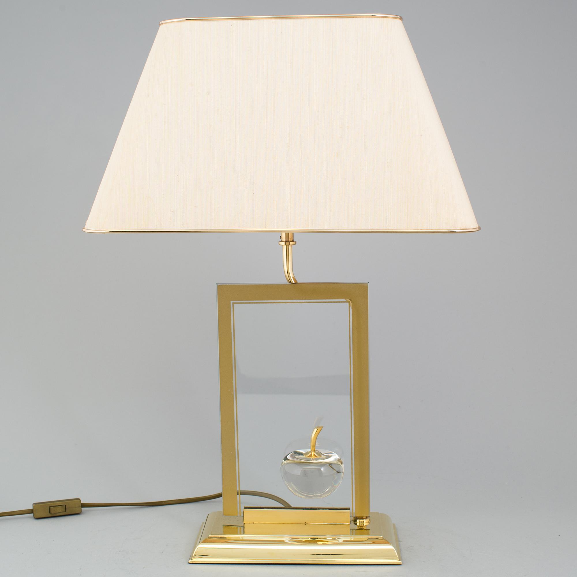 A 'La Pomme' table light from Maison le Dauphin, France, 1970's.