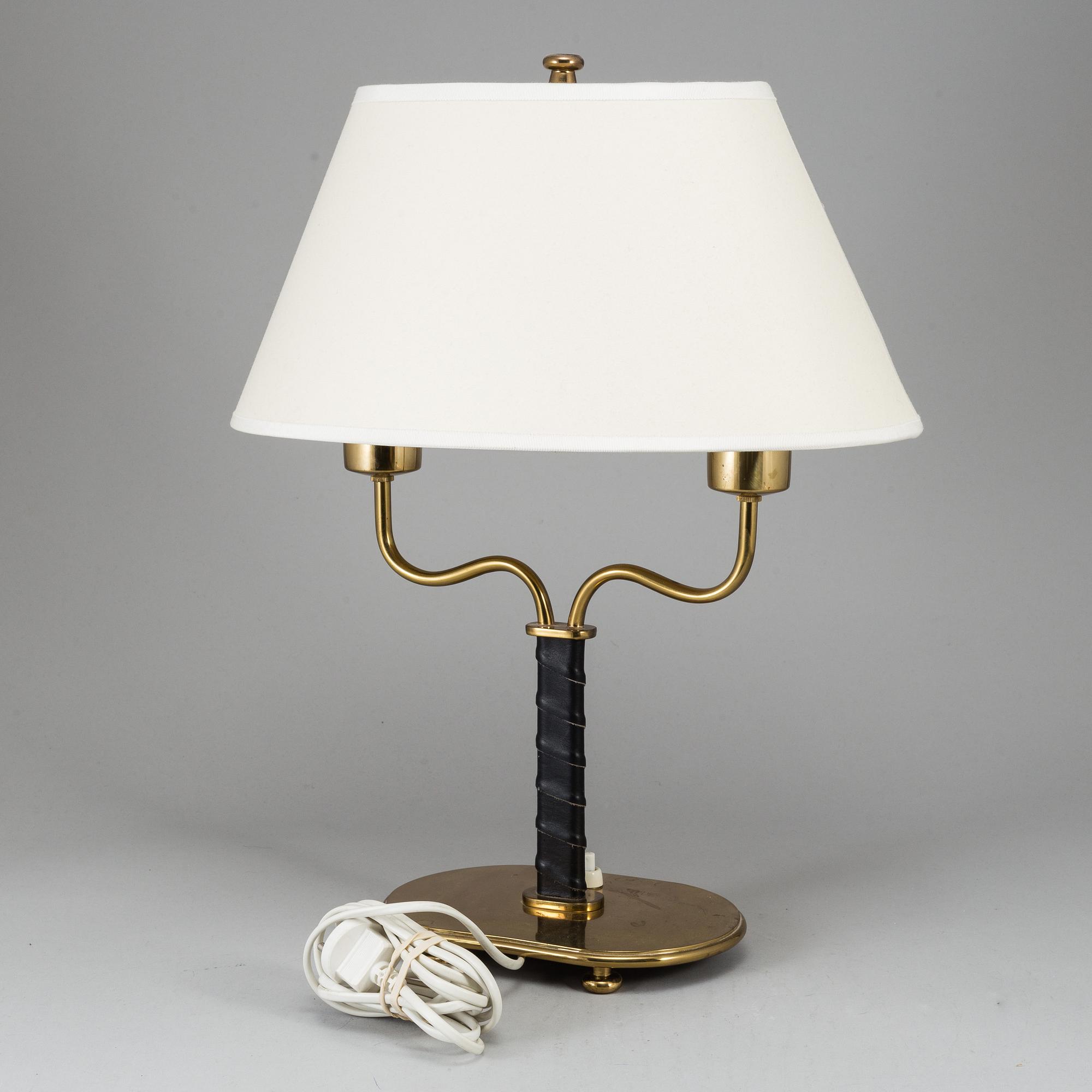 JOSEF FRANK, a model '2388' brass table lamp for Svenskt Tenn, Sweden.