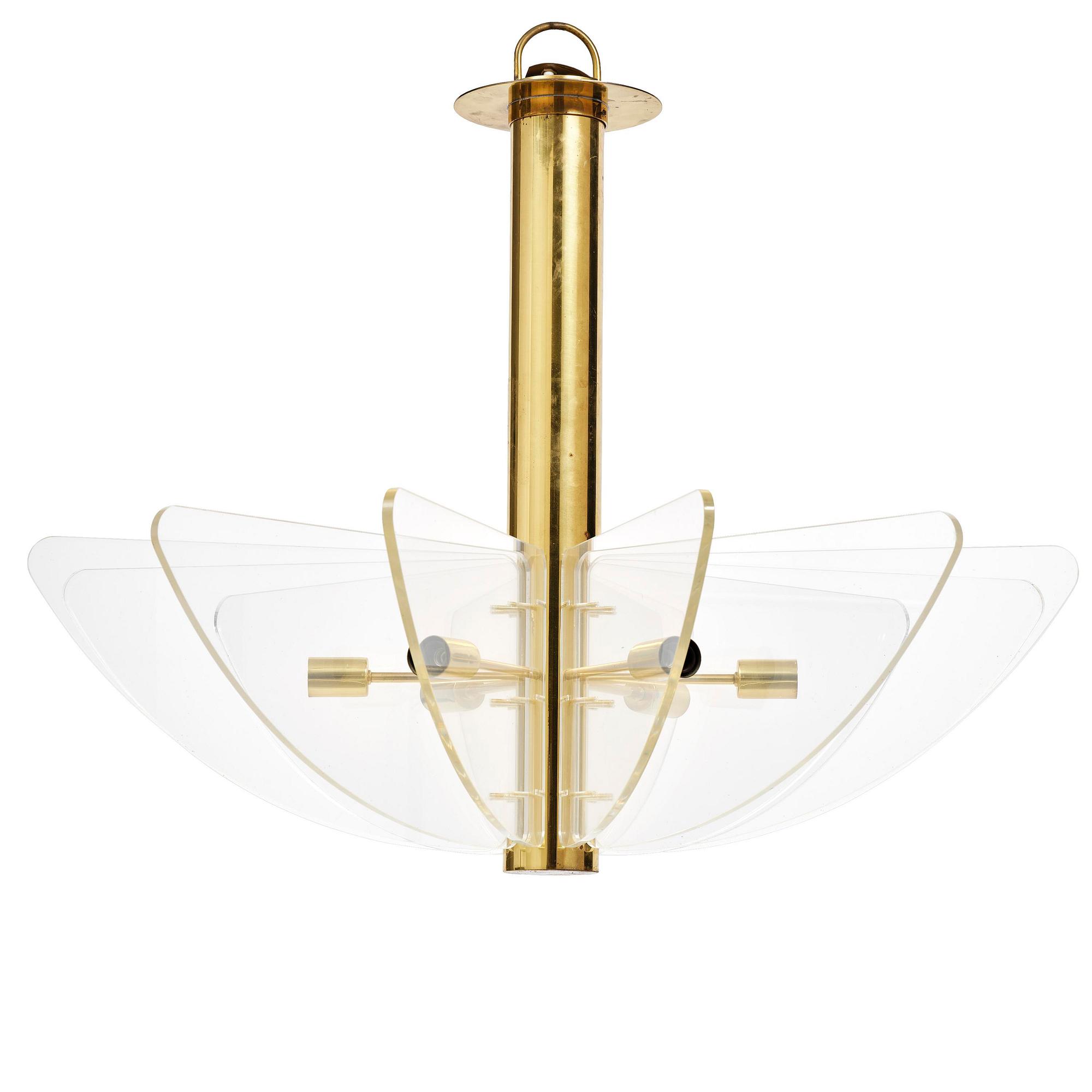 Hans-Agne Jakobsson, a rare ceiling lamp model "C 2438", Hans-Agne Jakobsson AB, Markaryd, 1970s.