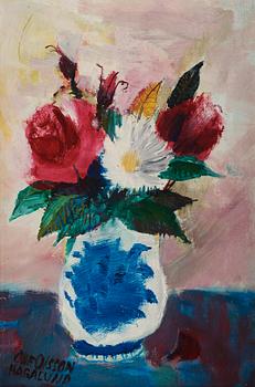 326. Olle Olsson-Hagalund, Flowers in a vase.