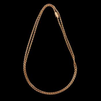A gold chain. 3.5 mm wide.