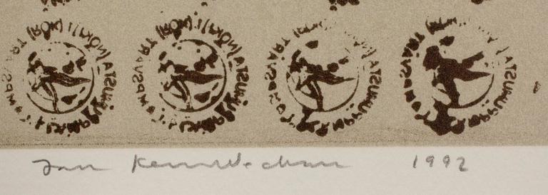 JAN KENNETH WECKMAN, färglitografi, signerad och daterad 1981, numrerad 43/100.