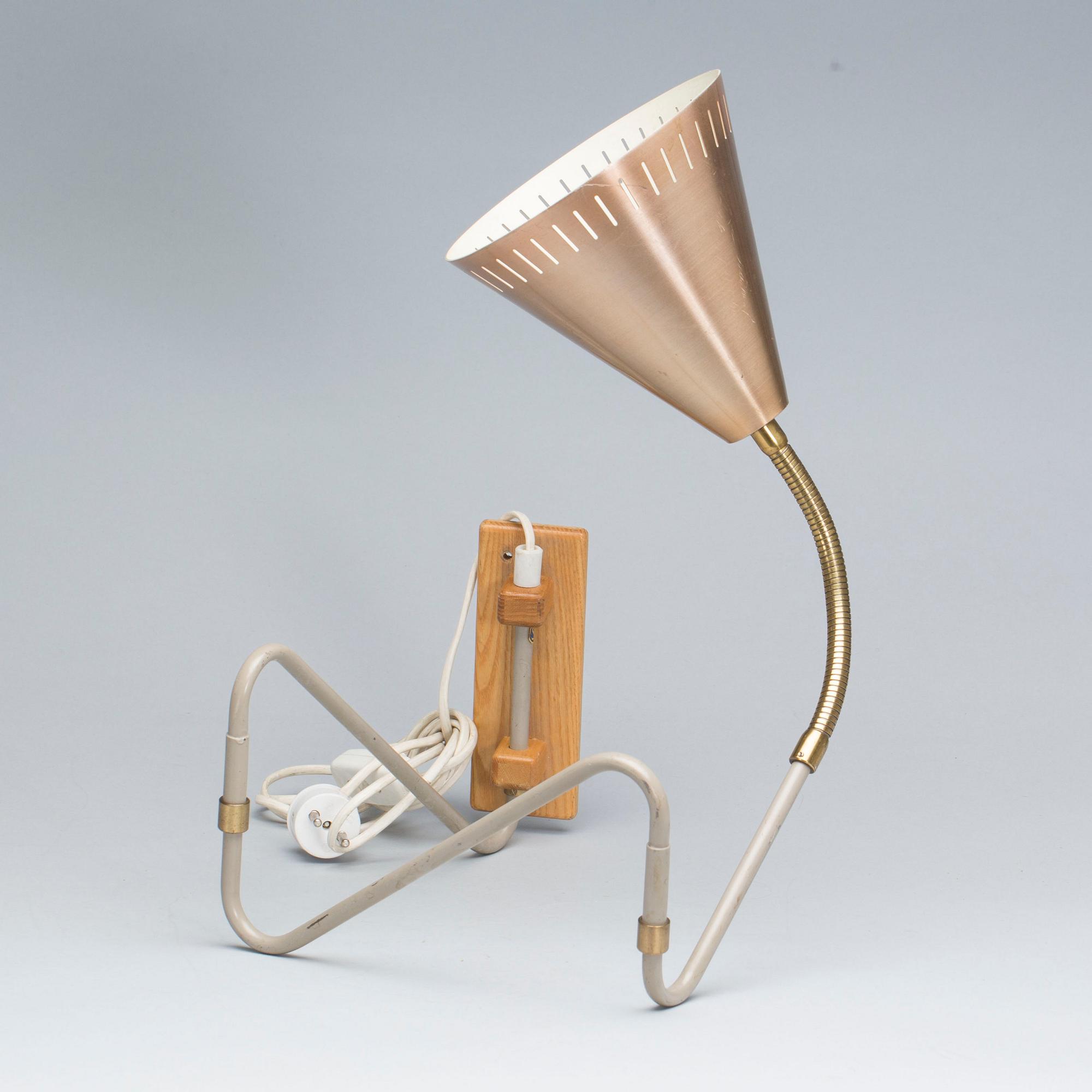 VÄGGLAMPA, 1950-TAL.