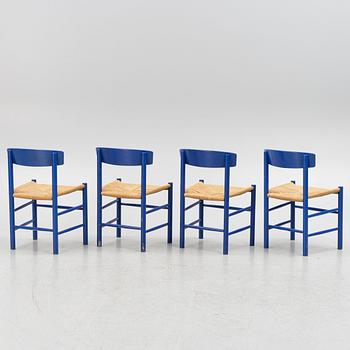 Børge Mogensen, four 'J 39' chairs, Kvist Møbler A/S, Denmark.