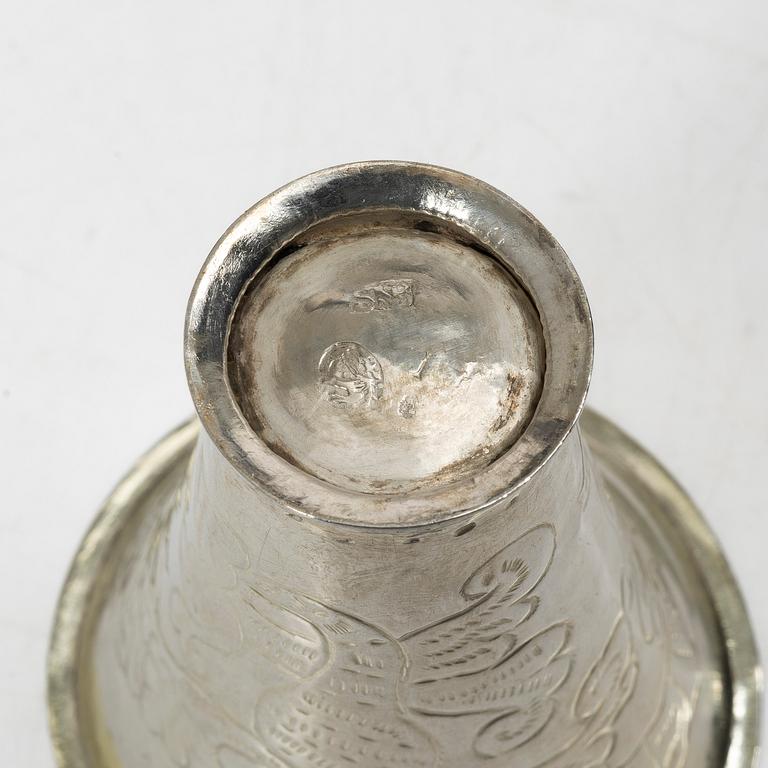 Sven Nyberg, bägare, silver, Varberg 1771.