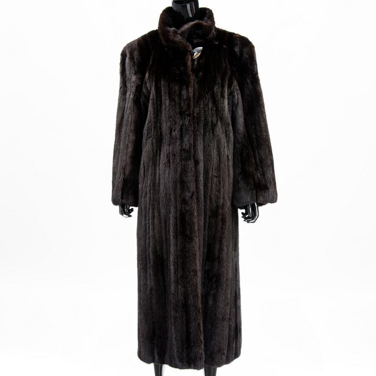 A SAGA MINK FUR COAT.