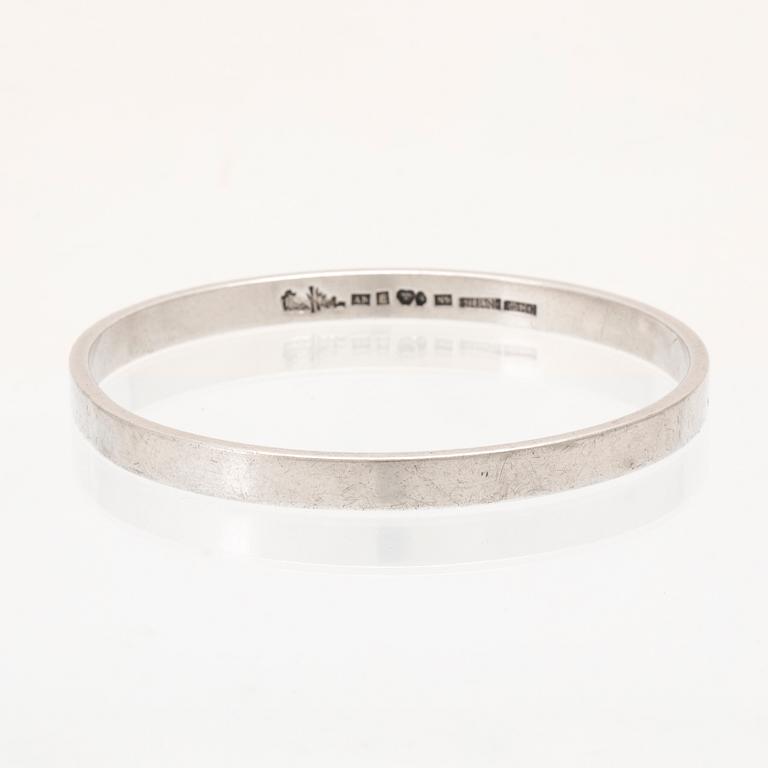 A silver bracelet by Wiwen Nilsson, Lund 1963.