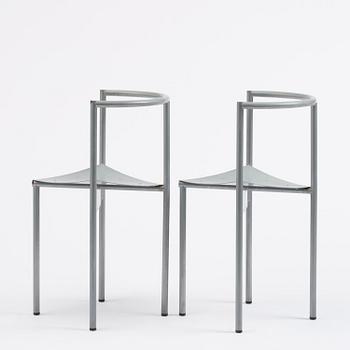 Philippe Starck, a pair of "Wendy Wright" chairs, Disform, Spain, post 1986.