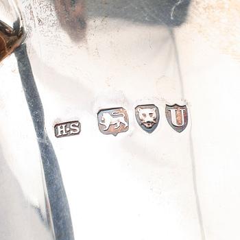 KAFFE- OCH TESERVIS, 4 delar, silver, Collingwood & Co, 26 Conduit Street, London 1894/95. Total vikt ca 1118 g.