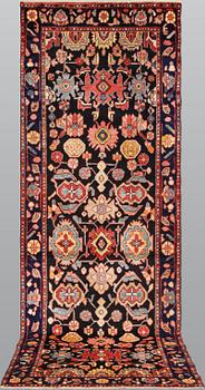 A semi-antique Bakhtiari runner, c. 287 x 95 cm.