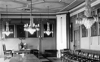 Armchairs, a pair, early 20th century.