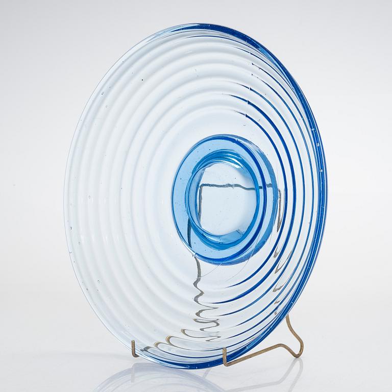 Aino Aalto, A 1930's footed glass bowl, model 4135. Karhula Glasworks, Finland.