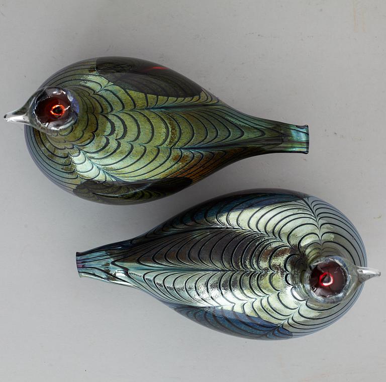 OIVA TOIKKA, six glass birds, Nuutajärvi Notsjö, Finland.
