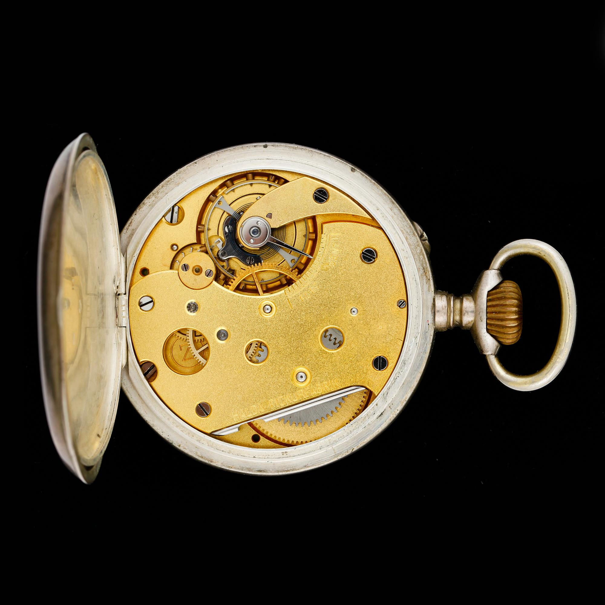 HERRFICKUR, silver, Halda, numrerad 3378, boetten stämplad 1896. Tot ca 98 gram.