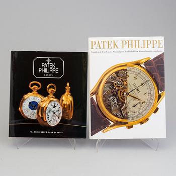 A set of 2 books about PATEK PHILIPPE watches.