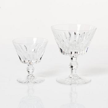 Fritz Kallenberg, a 108-piece 'Pyramid' glass service, Kosta Boda, Sweden, 20th Century.