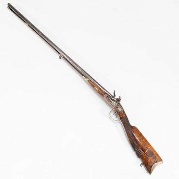 A late 18th Century flintlock shotgun.