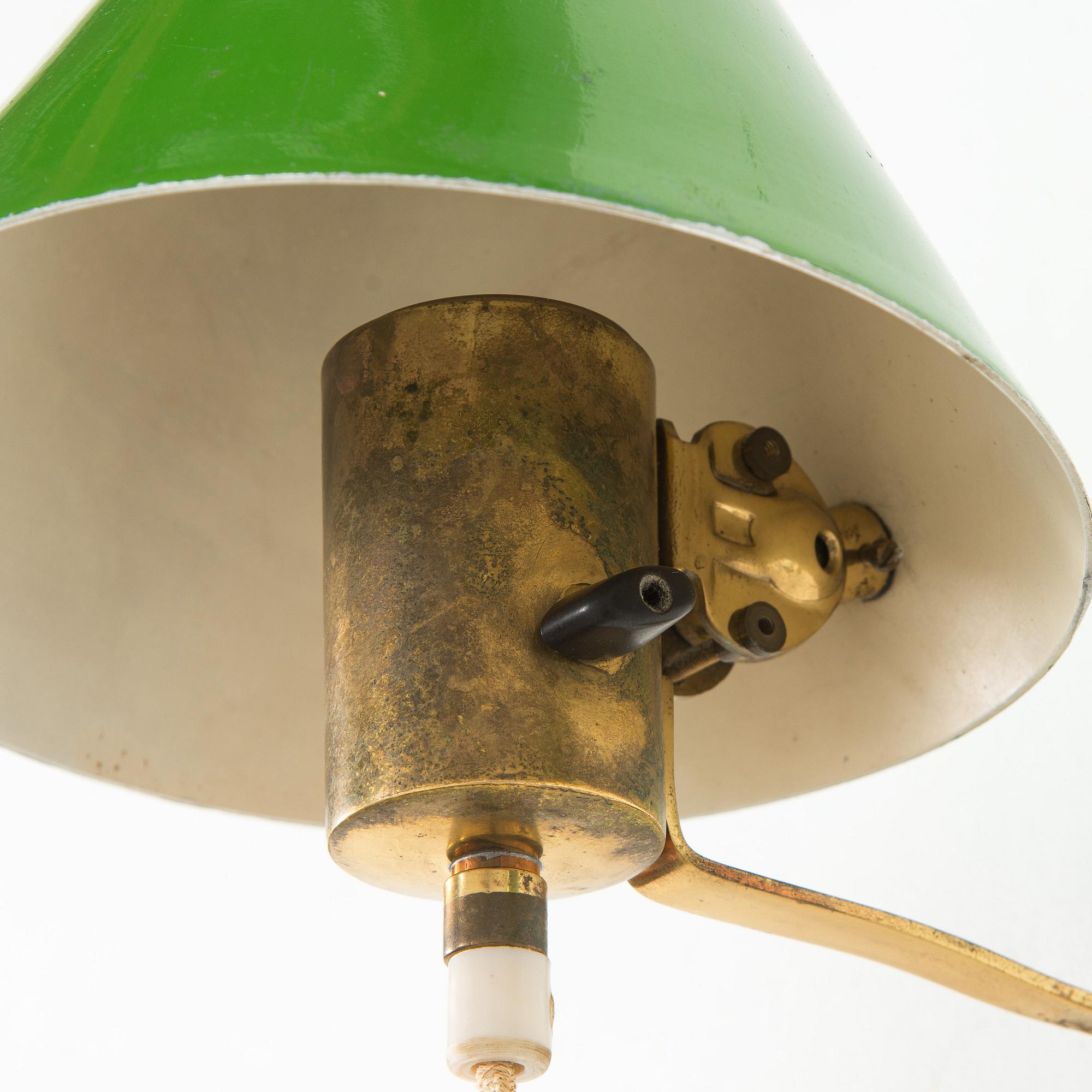 Paavo Tynell, a pair of '7284' wall lights for Taito, 1930s/1940s.