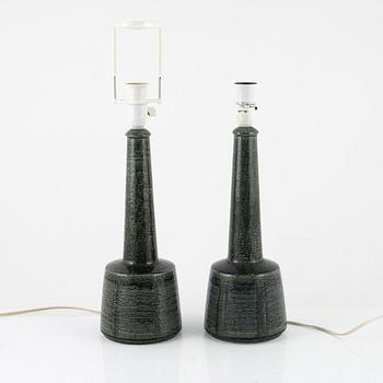 Bordlampor, ett par, Palshus för Le Klint, Danmark.