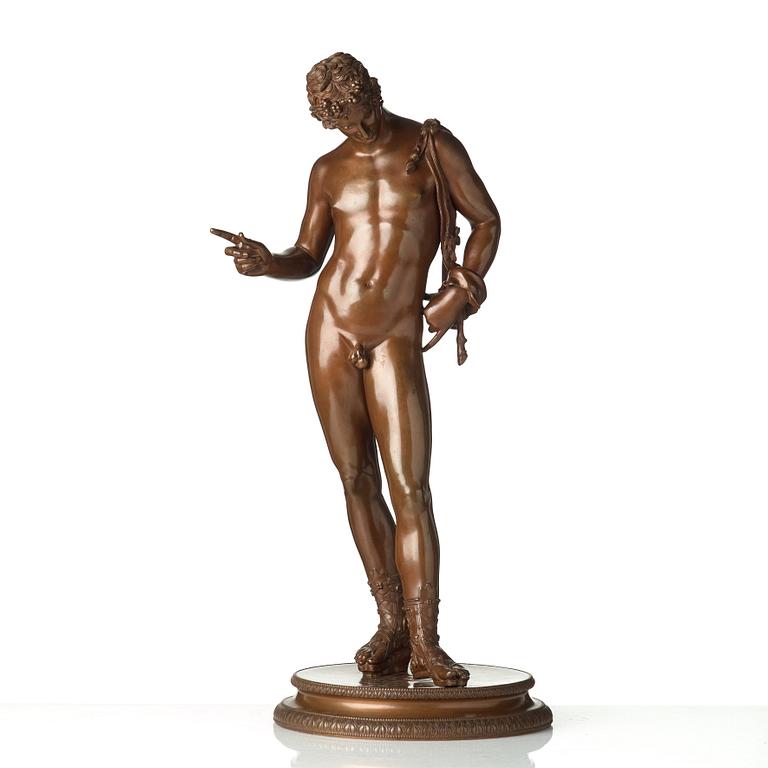 SABATINO DE ANGELIS, attributed to. Sculpture, bronze. Height 61.5 cm. Signed with a stamp Sabatino et fils.