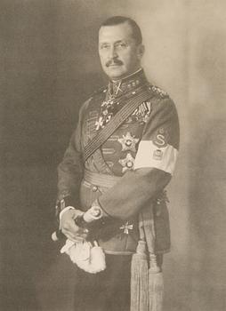 Mannerheim, painokuva kehystettynä.